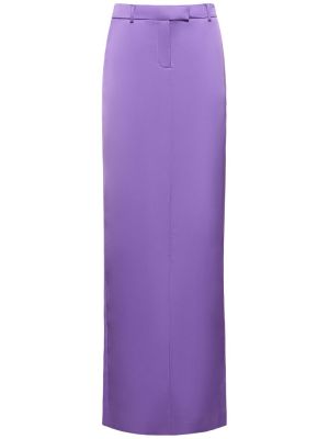 Falda larga de raso Giuseppe Di Morabito violeta
