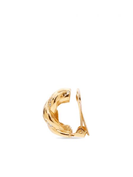 Auskarai Christian Dior Pre-owned auksinė