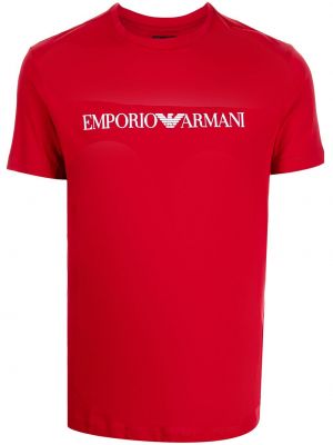 T-shirt Emporio Armani röd