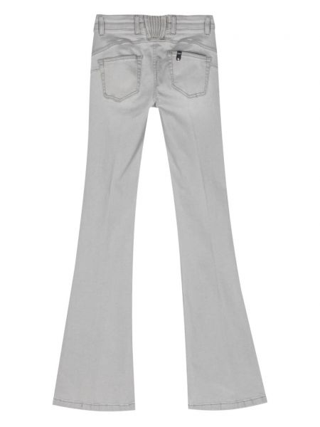 Zvonové džíny s nízkým pasem Liu Jo šedé