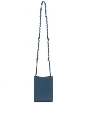 Δερμάτινη τσάντα χιαστί Jil Sander μπλε