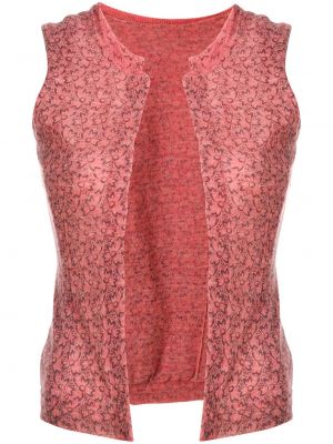 Vilnas veste ar ziediem Comme Des Garçons Pre-owned rozā