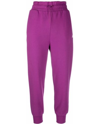 Pantaloni din bumbac cu imagine Patrizia Pepe violet