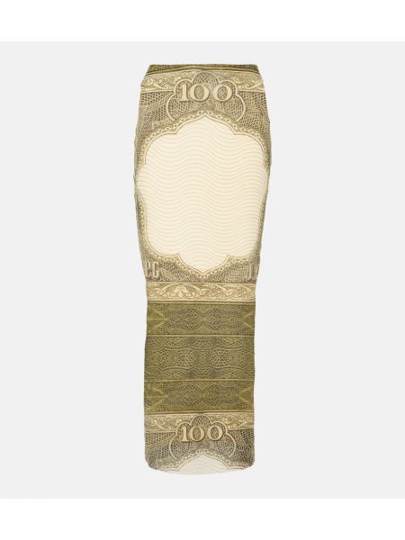 Maksi suknja s printom Jean Paul Gaultier