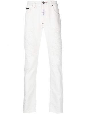 Панталон slim Philipp Plein бяло