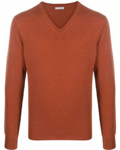 Jersey de punto con escote v de tela jersey Malo naranja