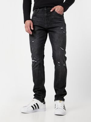 Džínsy s rovným strihom Indicode Jeans čierna
