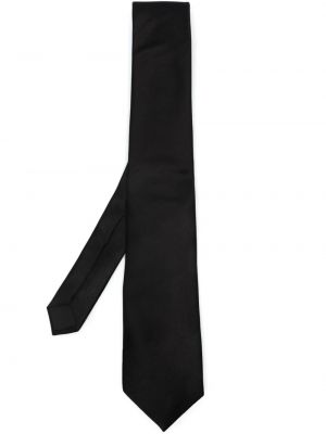 Hodvábna kravata Lanvin čierna