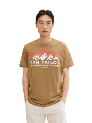 T-shirt Tom Tailor marrone