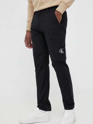 Cargo nadrág Calvin Klein Jeans fekete