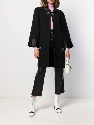 Mantel mit geknöpfter Chanel Pre-owned schwarz