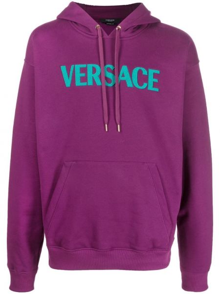 Džemperis su gobtuvu Versace violetinė