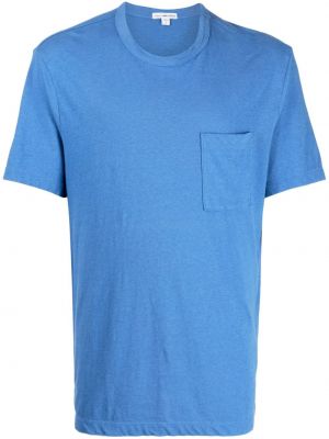 Plážové tričko James Perse modré