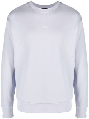 Trykt bomull sweatshirt A.p.c. lilla