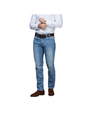 Jeansy skinny slim fit Hansen & Jacob niebieskie