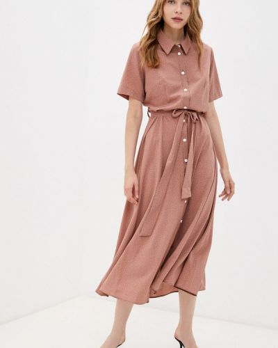Платье-рубашка Marco Bonne коричневое