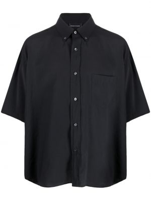 Риза с джобове Emporio Armani черно