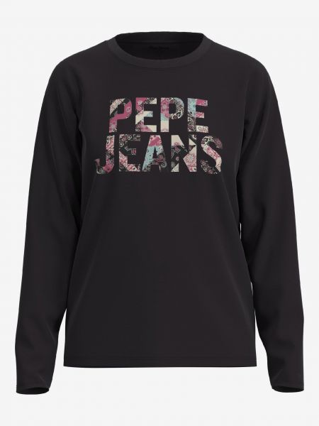 Farmer pamut póló Pepe Jeans - fekete