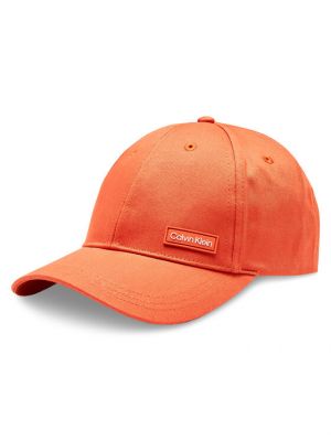 Kapa s šiltom Calvin Klein oranžna