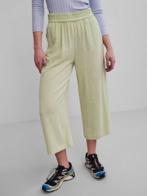 Pantaloni culottes Pieces verde