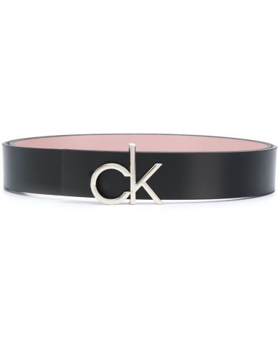 Cinturón con hebilla Calvin Klein negro