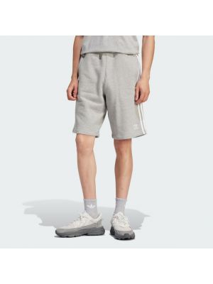 Pantaloncini a righe Adidas grigio