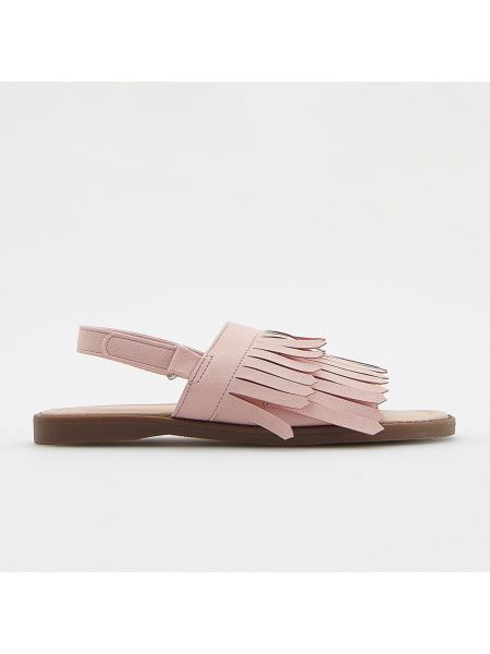 Sandály s třásněmi Reserved růžové