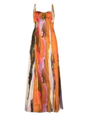 Dlouhé šaty Silvia Tcherassi oranžové