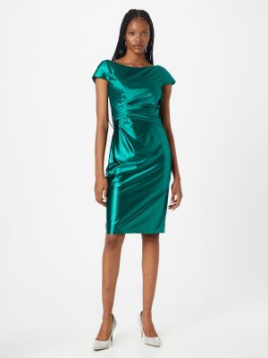 Коктейлна рокля Luxuar зелено