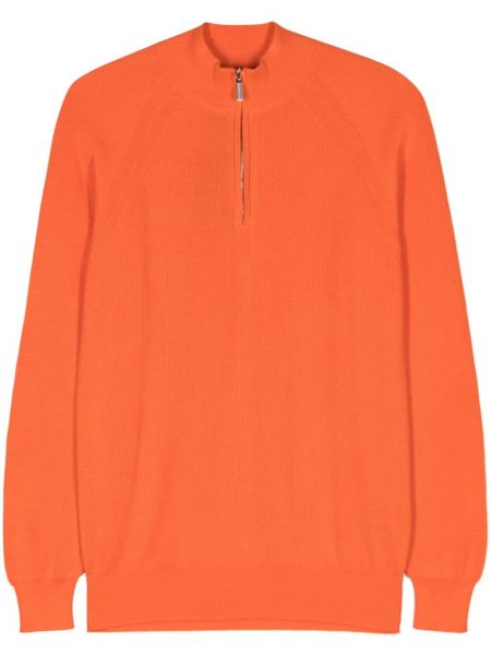 Bavlněný dlouhý svetr Moorer oranžový