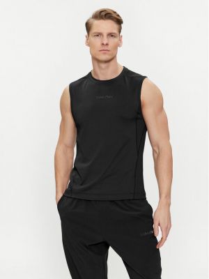 Majica brez rokavov Calvin Klein Performance črna