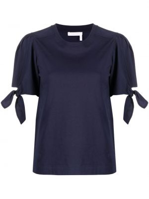 T-shirt en coton See By Chloé bleu