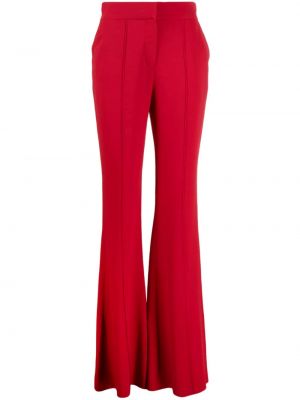 Pantaloni din crep Elie Saab roșu