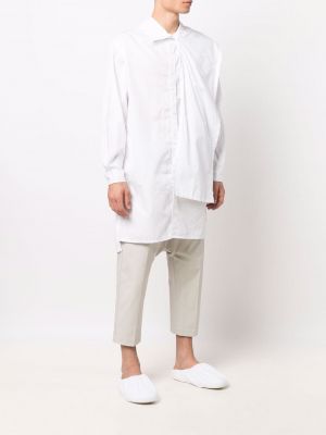 Košile s knoflíky Yohji Yamamoto bílá