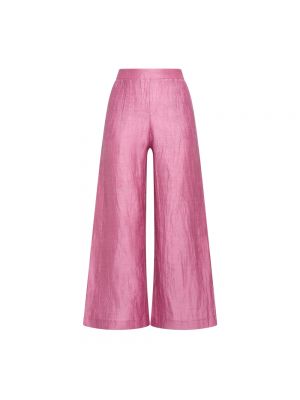 Spodnie relaxed fit Maliparmi różowe