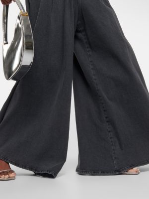 Plisované voľné oversized džínsy Giuseppe Di Morabito čierna