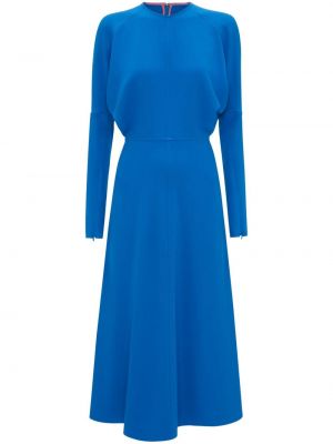 Midi ruha Victoria Beckham kék