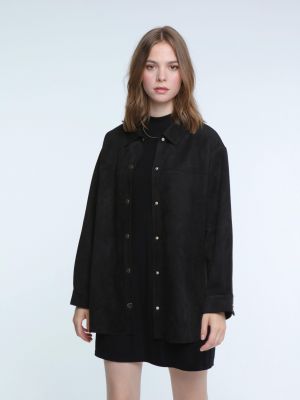 Замшевая куртка Elle черная