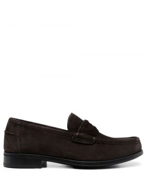 Pantofi loafer din piele de căprioară Ferragamo maro