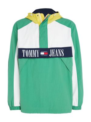 Voľná priliehavá džínsová bunda Tommy Jeans zelená