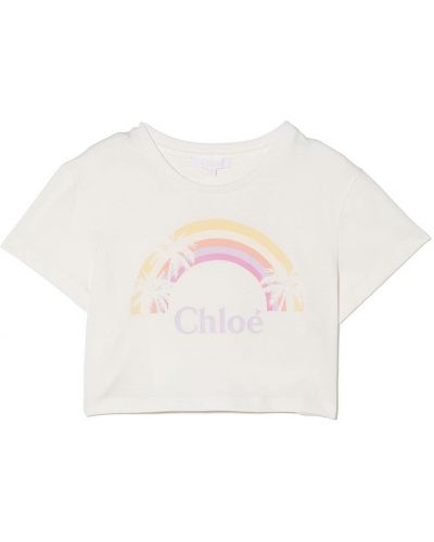 T-shirt för tjejer Chloe Kids vit