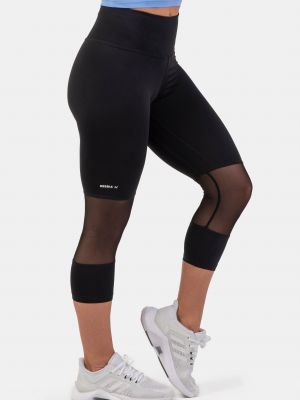 Sportovní kalhoty s vysokým pasem Nebbia černé