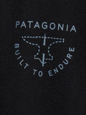 Kokvilnas kapučdžemperis Patagonia melns