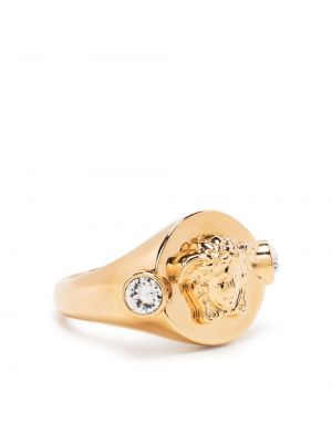 Złoty pierścionek Versace - złoto