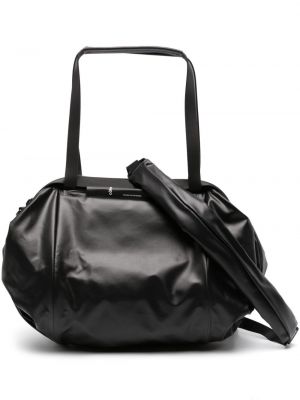 Кожени шопинг чанта Côte&ciel черно