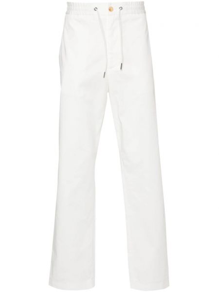 Rovné kalhoty Moncler bílé