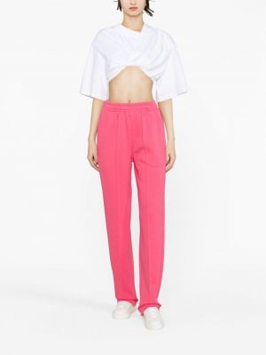 Bavlněné sportovní kalhoty Styland růžové