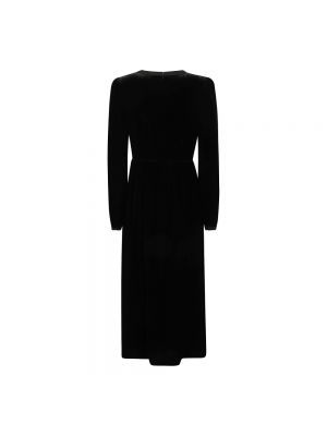 Sukienka midi z długim rękawem Saloni czarna