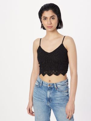 Crop top About You nero
