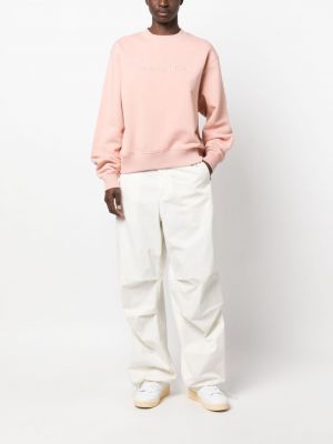 Sweatshirt mit stickerei aus baumwoll Woolrich pink